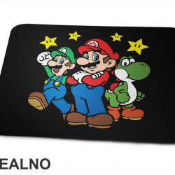 Luidji - Luiđi, Zvezdice I Dinosaurus - Super Mario - Podloga za miš