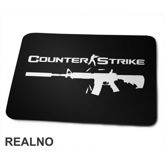 Black M16 - Counter - Strike - CS - Podloga za miš