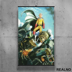 Saitama And Genos - One Punch Man - Poster sa nosačem Saitama And Genos - One Punch Man - Poster sa nosačem