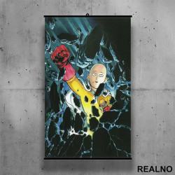 Saitima - Breaking Wall - One Punch Man - Poster sa nosačem Saitima - Breaking Wall - One Punch Man - Poster sa nosačem