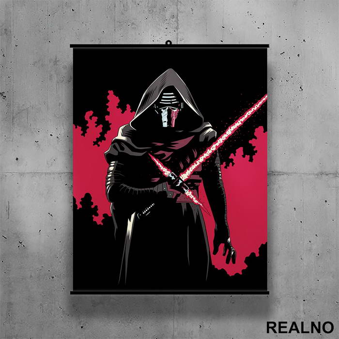 Kylo Ren - Outline - Star Wars - Poster sa nosačem