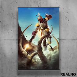 Boba Fett - Fighting- Star Wars - Poster sa nosačem