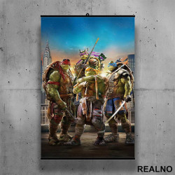 Slika iz filma - Nindža Kornjače - Poster sa nosačem