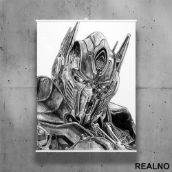 Black Pencil Drawing - Optimus Prime - Transformers - Poster sa nosačem Black Pencil Drawing - Optimus Prime - Transformers - Poster sa nosačem