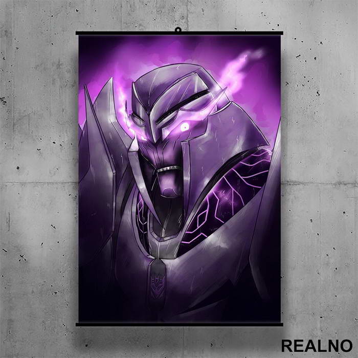Glowing Eyes - Megatron - Purple - Transformers - Poster sa nosačem