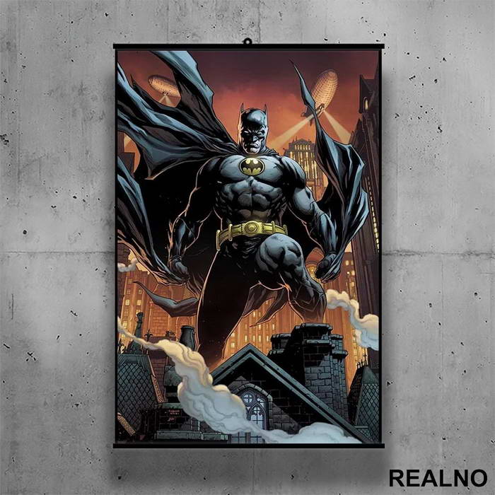 Standing Over The City - Batman - Poster sa nosačem