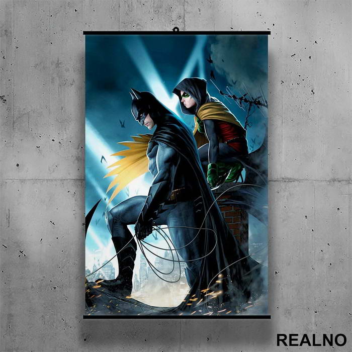 With Robin - Batman - Poster sa nosačem