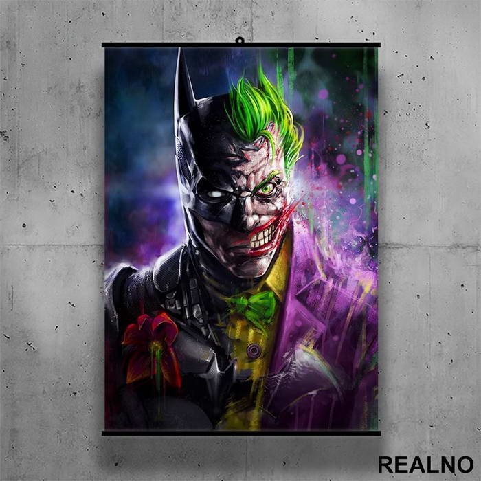 Split With Joker - Batman - Poster sa nosačem