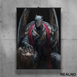 Killmonger On The Throne - Black Panther - Poster sa nosačem