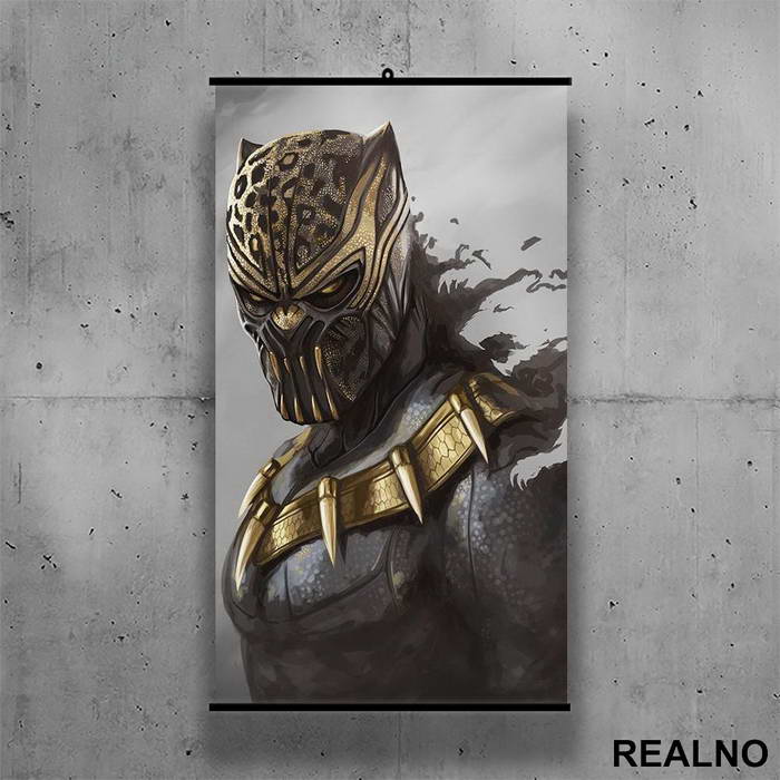 Killmonger Portrait - Black Panther - Poster sa nosačem