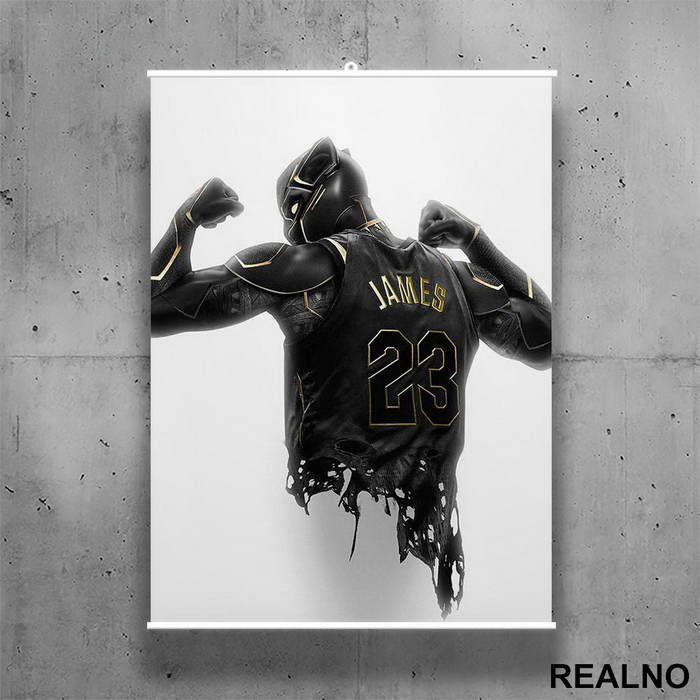 King James - Black Panther - Poster sa nosačem