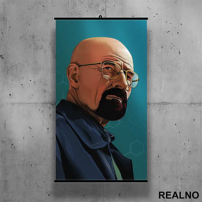 Blue Heisenberg - Breaking Bad - Poster sa nosačem