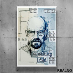 Heisenberg - Periodic Table - Breaking Bad - Poster sa nosačem Heisenberg - Periodic Table - Breaking Bad - Poster sa nosačem
