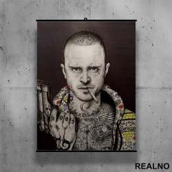 Jesse Pinkman - Drawing - Breaking Bad - Poster sa nosačem Jesse Pinkman - Drawing - Breaking Bad - Poster sa nosačem