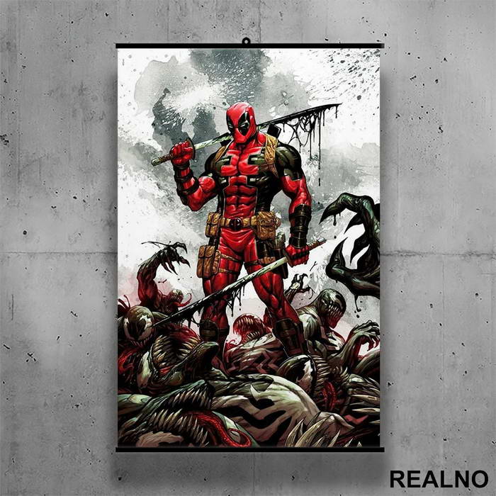 Venom - Deadpool - Poster sa nosačem