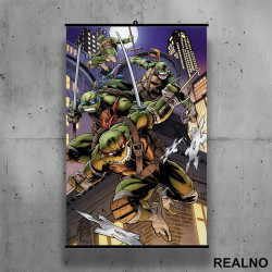 Crtež - Nindža Kornjače - Poster sa nosačem