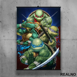 Drawing - Nindža Kornjače - Poster sa nosačem