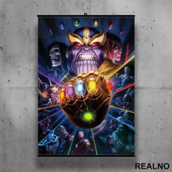 With The Infinity Gauntlet - Thanos - Avengers - Poster sa nosačem With The Infinity Gauntlet - Thanos - Avengers - Poster sa nosačem