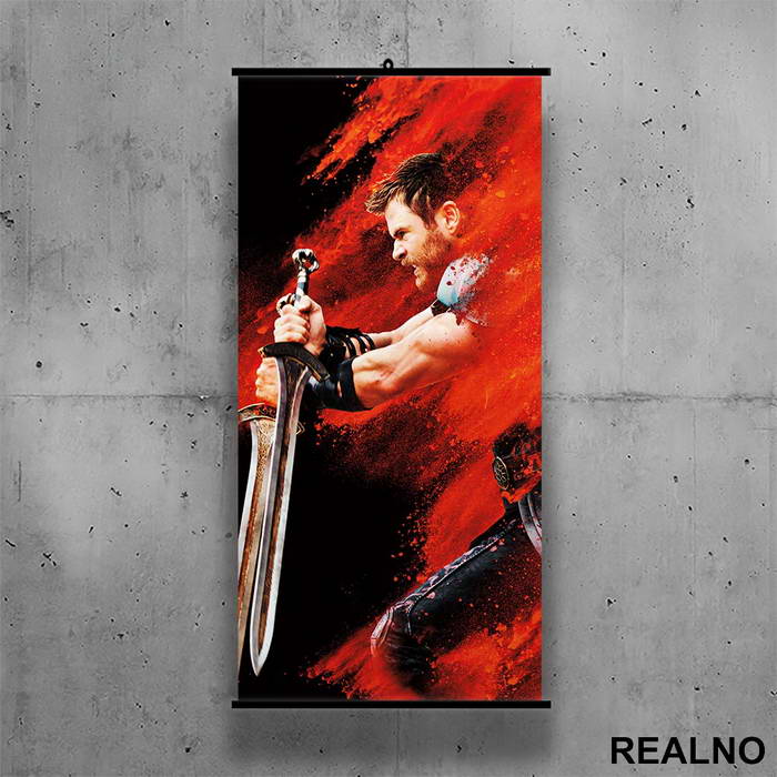 Red - Thor - Avengers - Poster sa nosačem