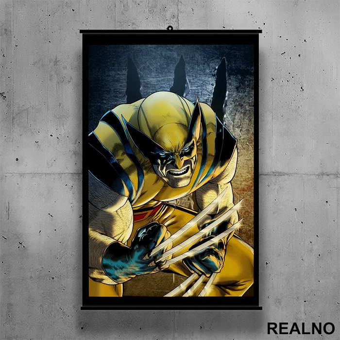 Drawing - Wolverine - Poster sa nosačem