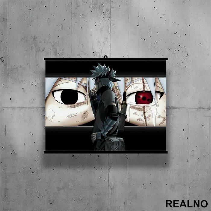 Kakashi Eyes - Naruto - Poster sa nosačem