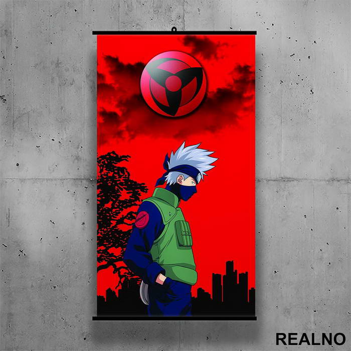 Kakashi Red - Naruto - Poster sa nosačem