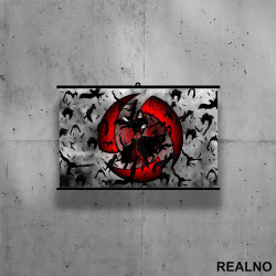 Itachi With Crows - Naruto - Poster sa nosačem