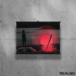 Sasuke Uchiha - Red - Naruto - Poster sa nosačem