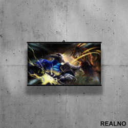 Sven And Juggernaut - Dota 2 - Poster sa nosačem