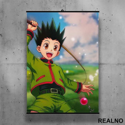 Gon Freecss - Smiling - Hunter x Hunter - Poster sa nosačem Gon Freecss - Smiling - Hunter x Hunter - Poster sa nosačem