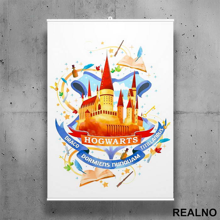 Hogwarts Art - Harry Potter - Poster sa nosačem