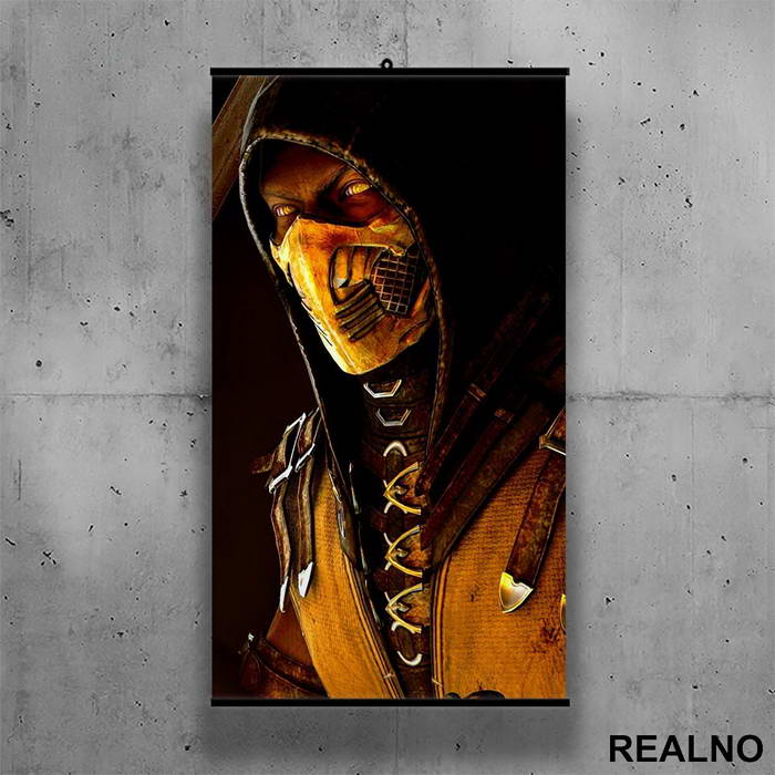 Scorpion - Side - Mortal Kombat - Poster sa nosačem