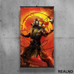 Scorpion - Fire - Mortal Kombat - Poster sa nosačem Scorpion - Fire - Mortal Kombat - Poster sa nosačem
