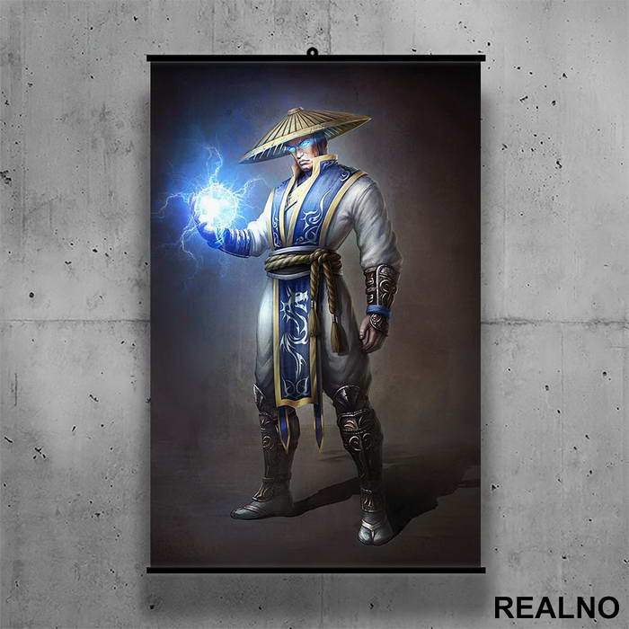 Raiden - God of Thunder - Mortal Kombat - Poster sa nosačem