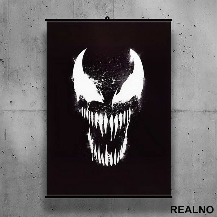 White Splatter - Venom - Poster sa nosačem