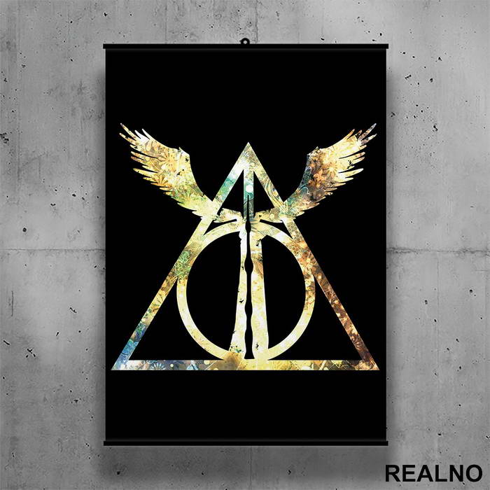 The Deathly Hallows - Harry Potter - Poster sa nosačem