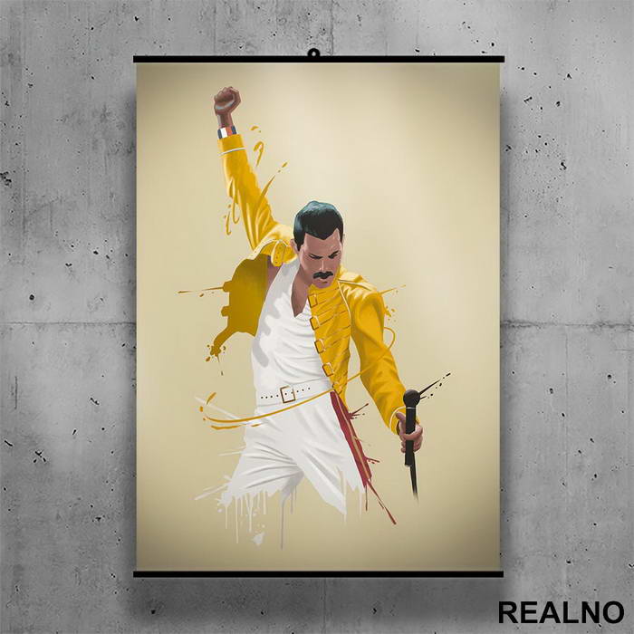 Freddie Mercury - Poster sa nosačem