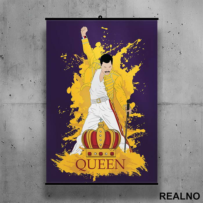 Queen - Freddie Mercury - Poster sa nosačem