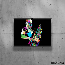 Flea - Red Hot Chili Peppers - Poster sa nosačem