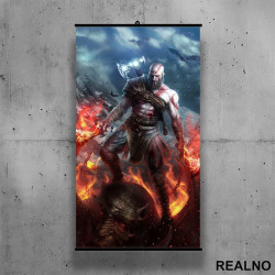 Kratos Standing - God Of War - Poster sa nosačem Kratos Standing - God Of War - Poster sa nosačem
