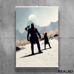 Kratos And Atreus - God Of War - Poster sa nosačem Kratos And Atreus - God Of War - Poster sa nosačem