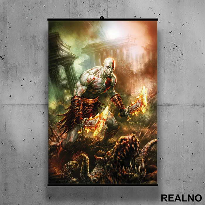 Attack - God Of War - Poster sa nosačem