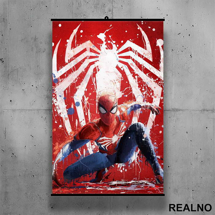 Color Splatter - SpiderMan - Poster sa nosačem