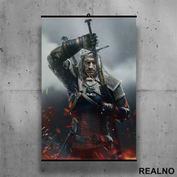 Drawing His Sword - The Witcher - Poster sa nosačem
