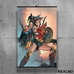 With Batman And Superman - Wonder Woman - Poster sa nosačem