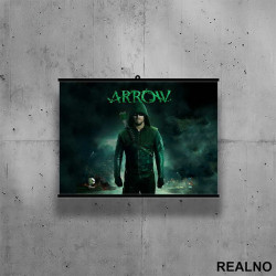 Green Logo - Arrow - Poster sa nosačem