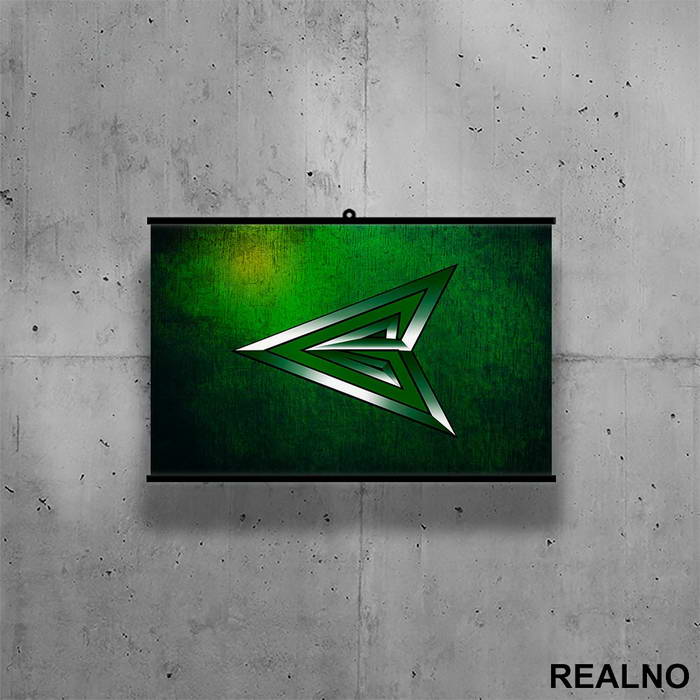 Green Arrowhead - Arrow - Poster sa nosačem