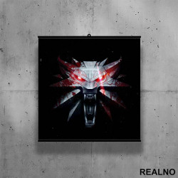 Iron Wolf Head Logo - Witcher - Poster sa nosačem