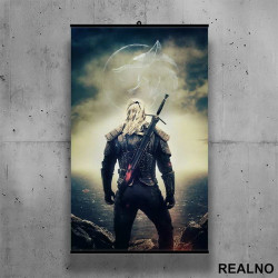 Back Turned And Logo - Witcher - Poster sa nosačem