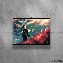 Falling Leaves - Tanjiro - Demon Slayer - Poster sa nosačem Falling Leaves - Tanjiro - Demon Slayer - Poster sa nosačem